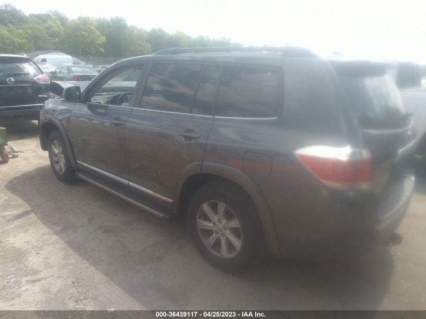 2013 TOYOTA HIGHLANDER - 5TDZK3EH2DS098808