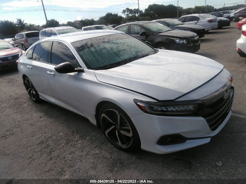 2022 HONDA ACCORD SEDAN SPORT - 1HGCV1F32NA083536