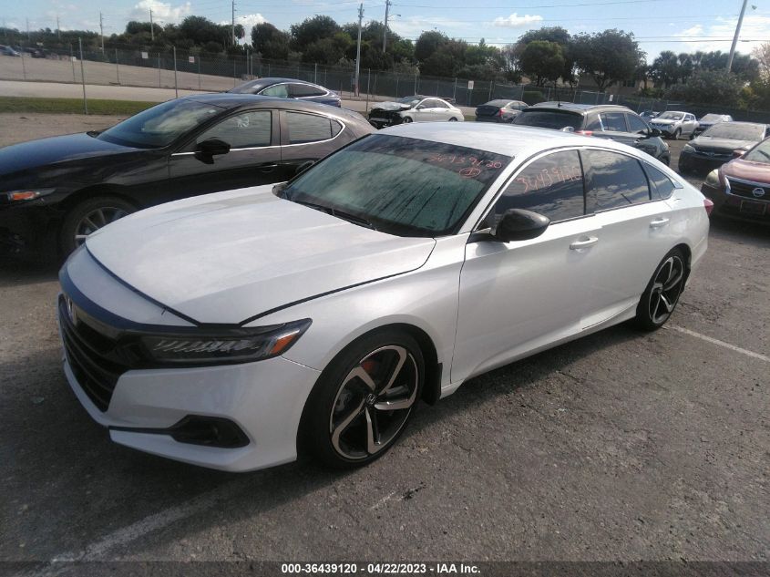 2022 HONDA ACCORD SEDAN SPORT - 1HGCV1F32NA083536