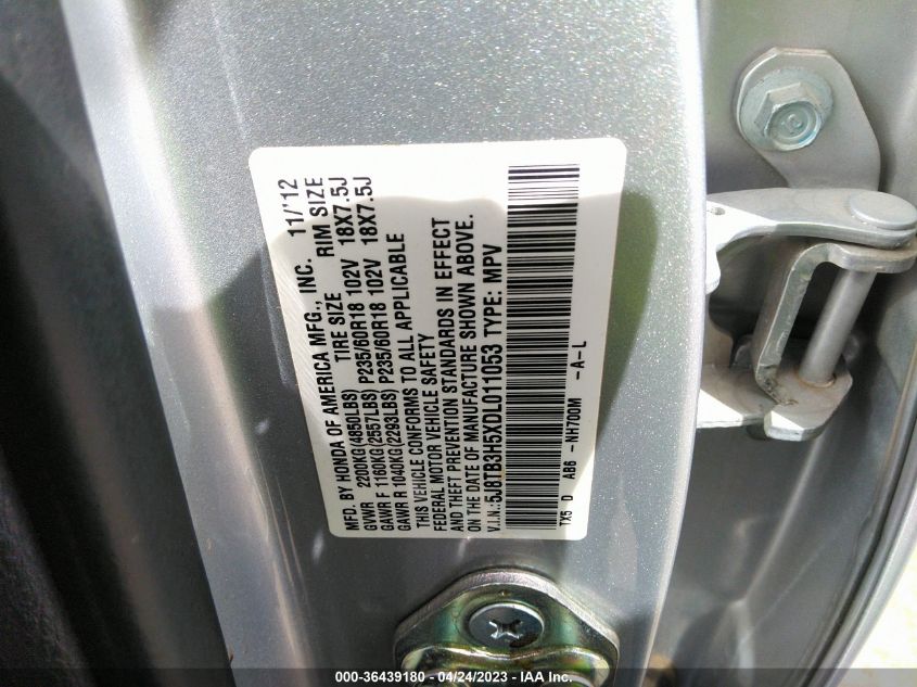 2013 ACURA RDX TECH PKG - 5J8TB3H5XDL011053