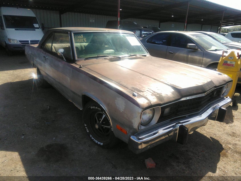 PLYMOUTH 2 DOOR COUPE 1973. Lot# 36439266. VIN VH23C3B262469    . Photo 1