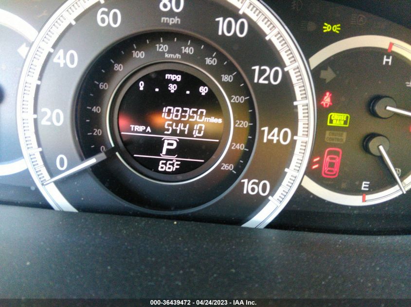 2015 HONDA ACCORD SEDAN EX-L - 1HGCR2F8XFA199980