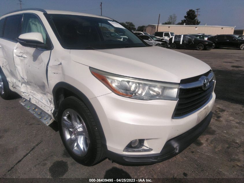 2015 TOYOTA HIGHLANDER LIMITED - 5TDYKRFH1FS054752