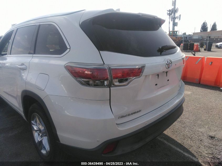 2015 TOYOTA HIGHLANDER LIMITED 5TDYKRFH1FS054752