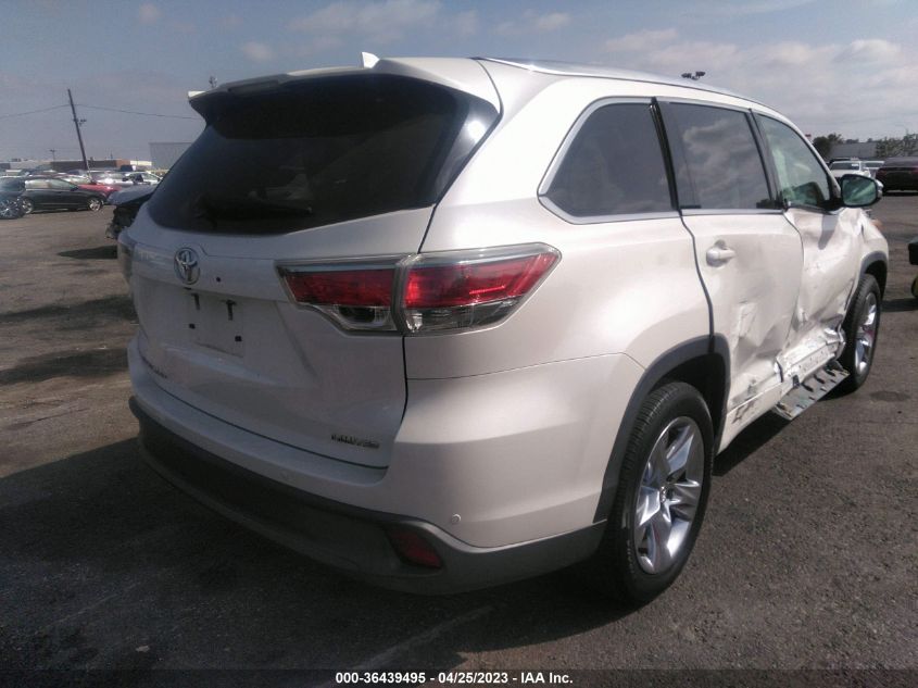 2015 TOYOTA HIGHLANDER LIMITED 5TDYKRFH1FS054752