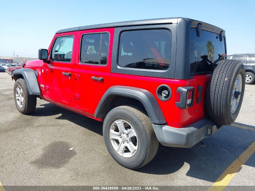 2019 JEEP WRANGLER UNLIMITED SPORT S - 1C4HJXDN7KW643895