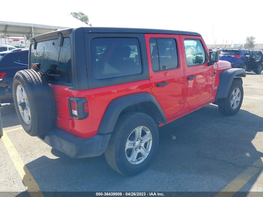 2019 JEEP WRANGLER UNLIMITED SPORT S - 1C4HJXDN7KW643895