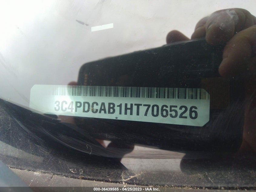 VIN 3C4PDCAB1HT706526 2017 DODGE JOURNEY SE