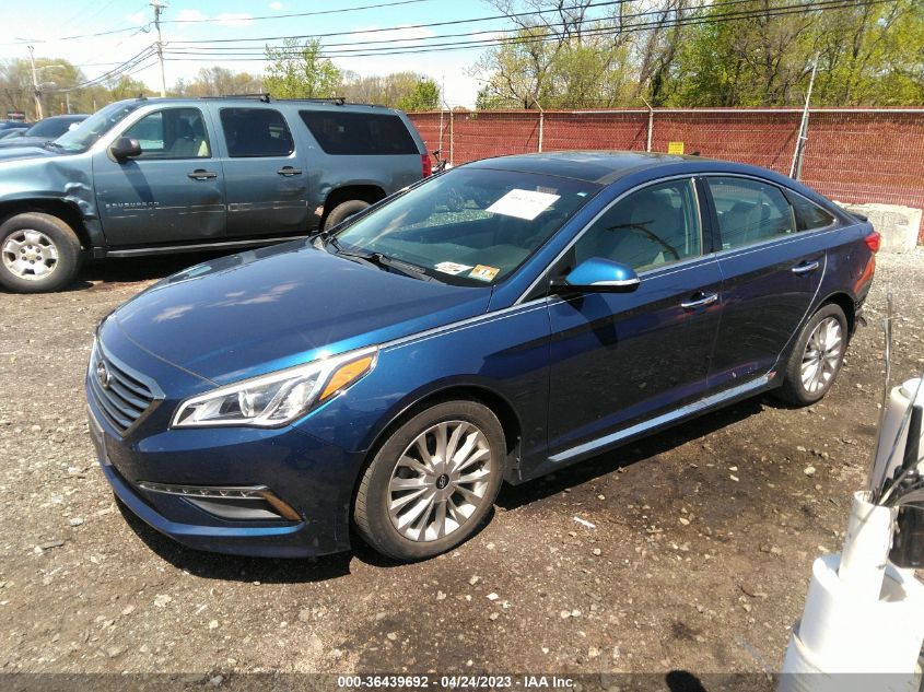 2015 HYUNDAI SONATA 2.4L LIMITED - 5NPE34AF3FH014686