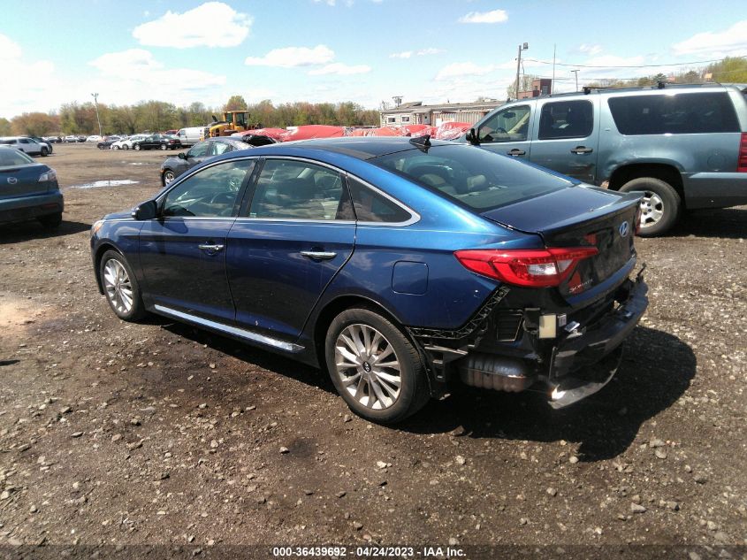 2015 HYUNDAI SONATA 2.4L LIMITED - 5NPE34AF3FH014686