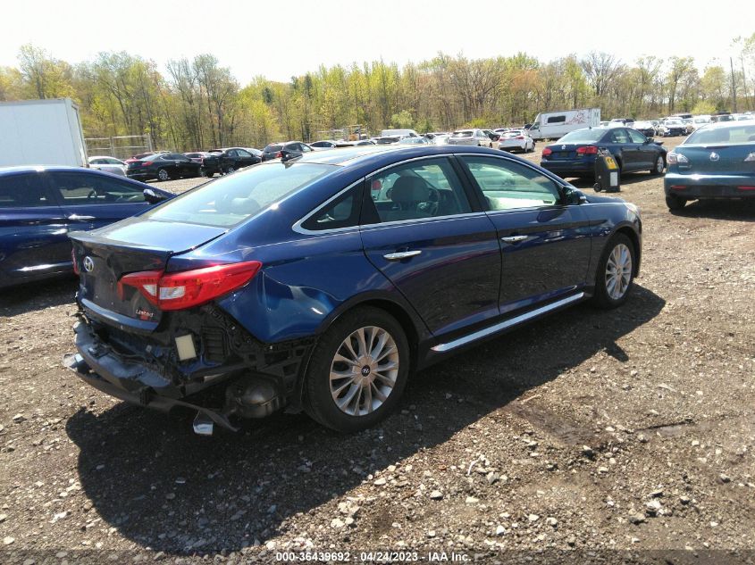 2015 HYUNDAI SONATA 2.4L LIMITED - 5NPE34AF3FH014686