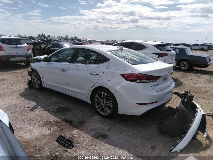 2017 HYUNDAI ELANTRA LIMITED - 5NPD84LF0HH034147