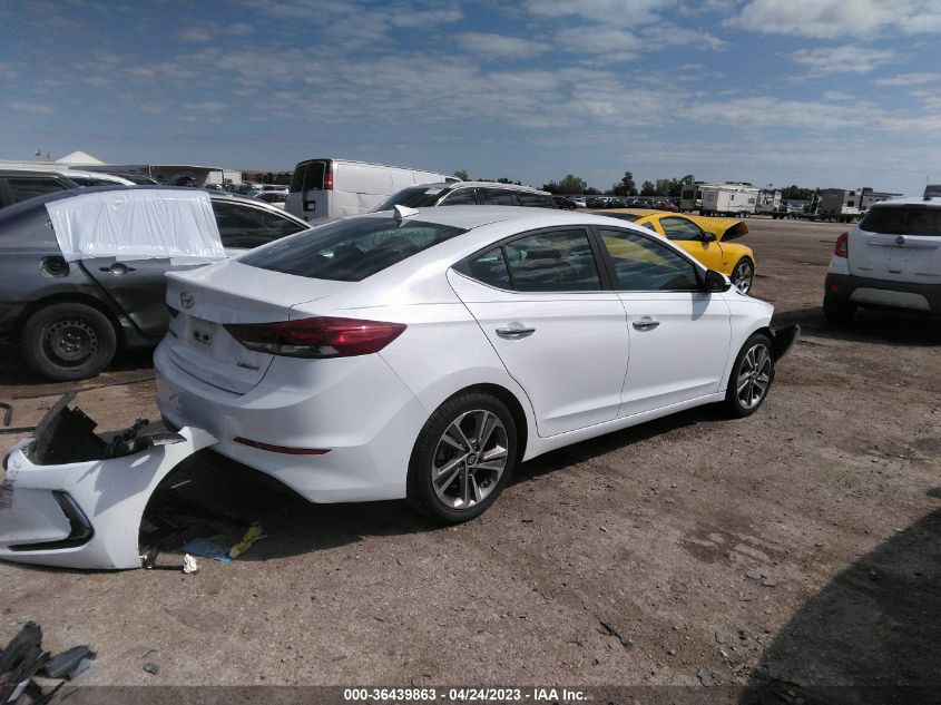 2017 HYUNDAI ELANTRA LIMITED - 5NPD84LF0HH034147