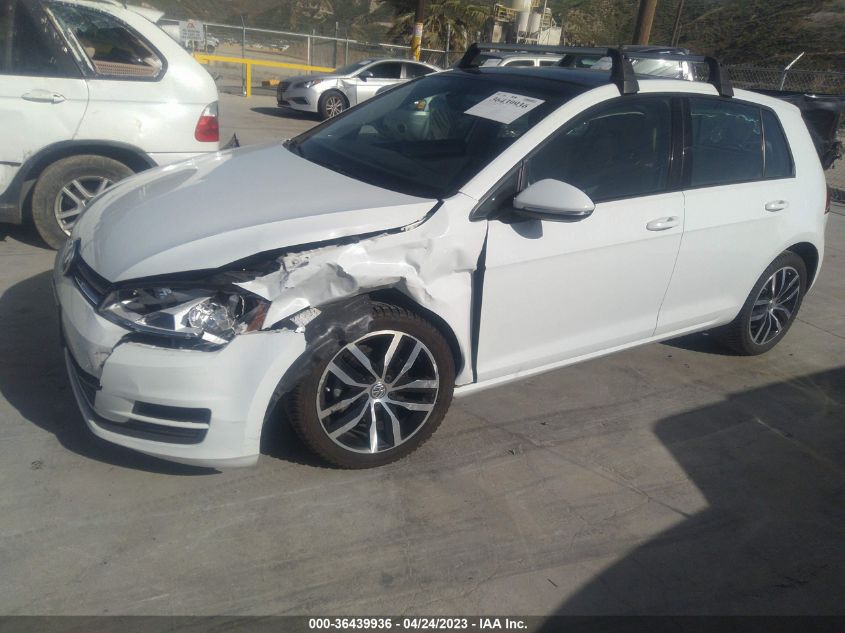 2017 VOLKSWAGEN GOLF S - 3VW217AU3HM029210