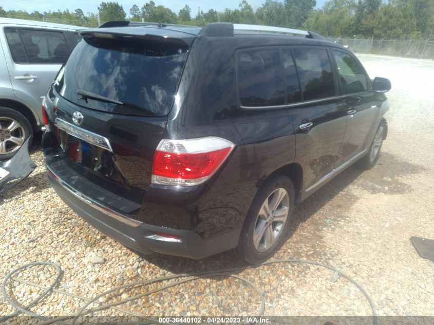 2013 TOYOTA HIGHLANDER LIMITED - 5TDYK3EH3DS136672
