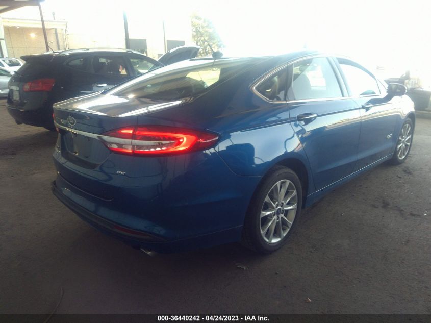 2017 FORD FUSION ENERGI SE - 3FA6P0PU5HR277579