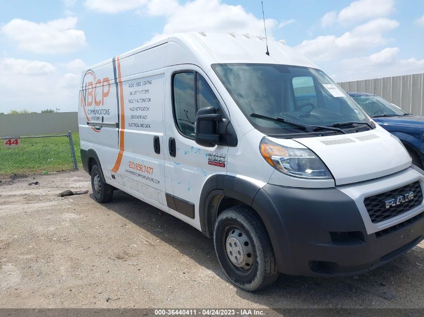 2019 RAM PROMASTER CARGO VAN - 3C6TRVDG6KE526710