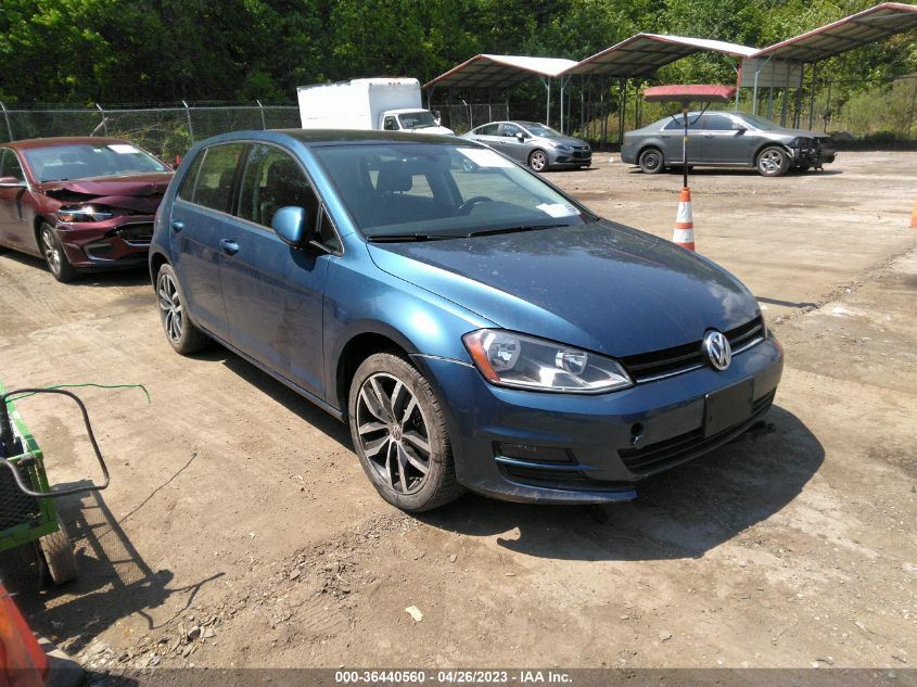 2016 VOLKSWAGEN GOLF TSI SE - 3VW217AU7GM022565