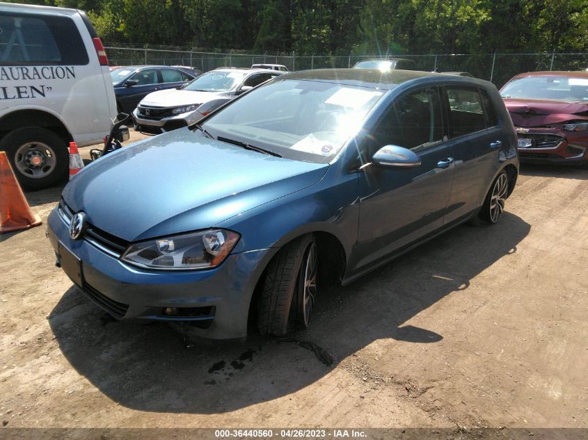 2016 VOLKSWAGEN GOLF TSI SE - 3VW217AU7GM022565