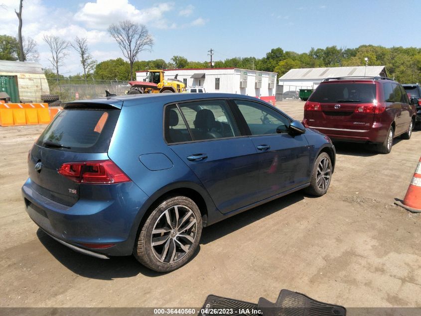 2016 VOLKSWAGEN GOLF TSI SE - 3VW217AU7GM022565