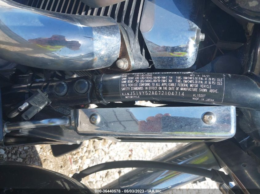 2007 SUZUKI VL1500 - JS1VY52A672104714
