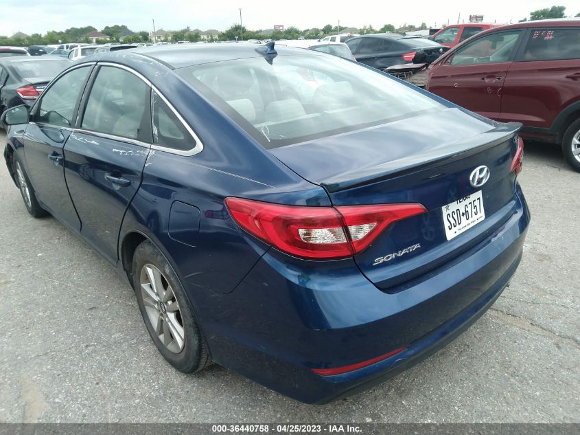 2017 HYUNDAI SONATA 2.4L - 5NPE24AF9HH510713