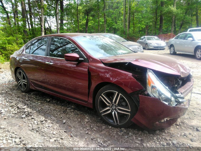 2016 HONDA ACCORD SEDAN SPORT - 1HGCR2F5XGA179803