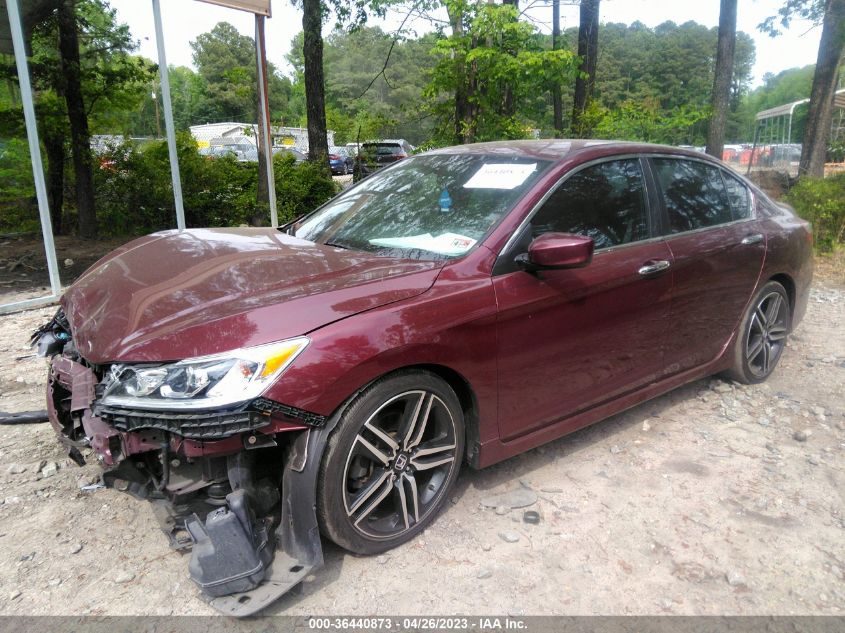 2016 HONDA ACCORD SEDAN SPORT - 1HGCR2F5XGA179803