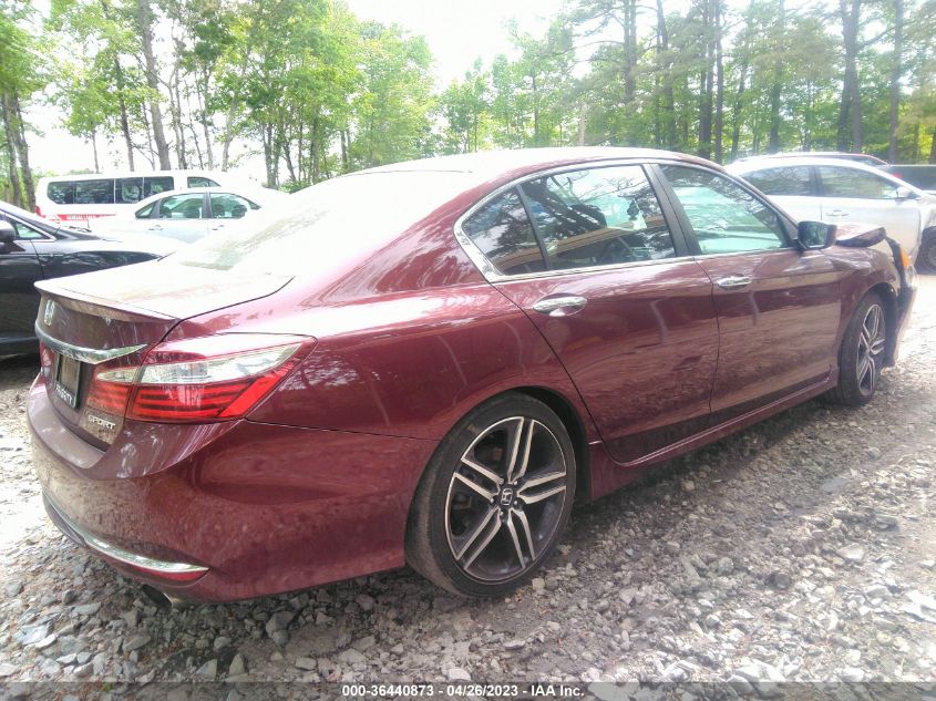 2016 HONDA ACCORD SEDAN SPORT - 1HGCR2F5XGA179803
