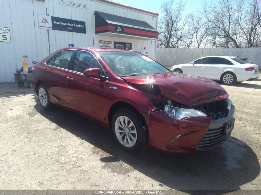 2017 TOYOTA CAMRY HYBRID - 4T1BD1FK1HU204043