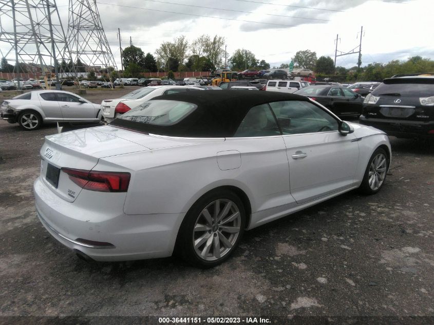 2018 AUDI A5 CABRIOLET PREMIUM PLUS WAUYNGF57JN012647