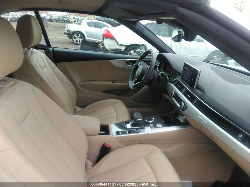 2018 AUDI A5 CABRIOLET PREMIUM PLUS WAUYNGF57JN012647