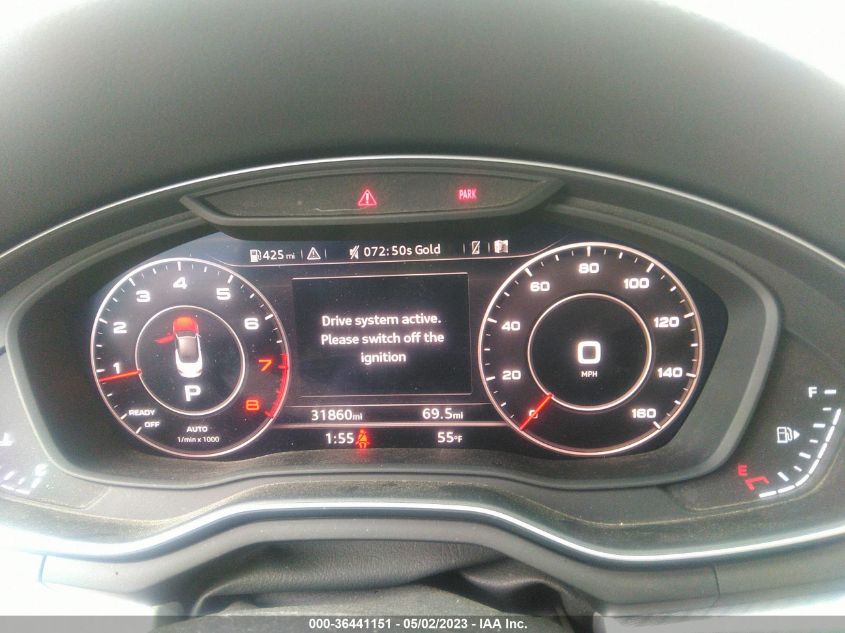 2018 AUDI A5 CABRIOLET PREMIUM PLUS WAUYNGF57JN012647
