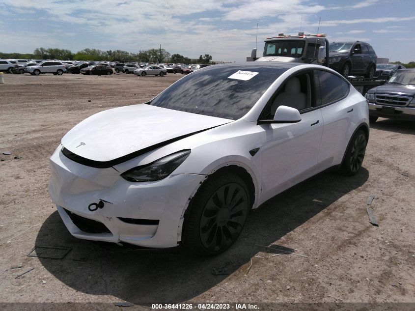 2022 TESLA MODEL Y PERFORMANCE - 7SAYGDEF8NF536869