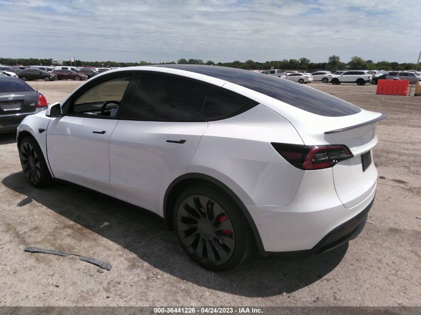 2022 TESLA MODEL Y PERFORMANCE - 7SAYGDEF8NF536869