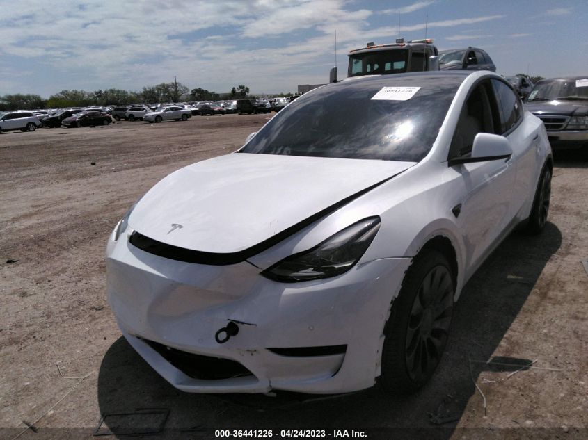 2022 TESLA MODEL Y PERFORMANCE - 7SAYGDEF8NF536869