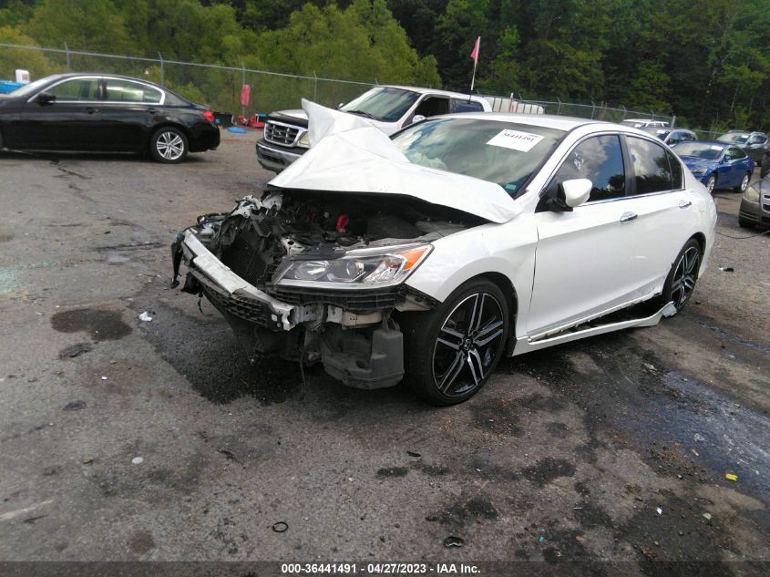 2017 HONDA ACCORD SEDAN SPORT - 1HGCR2F54HA238989