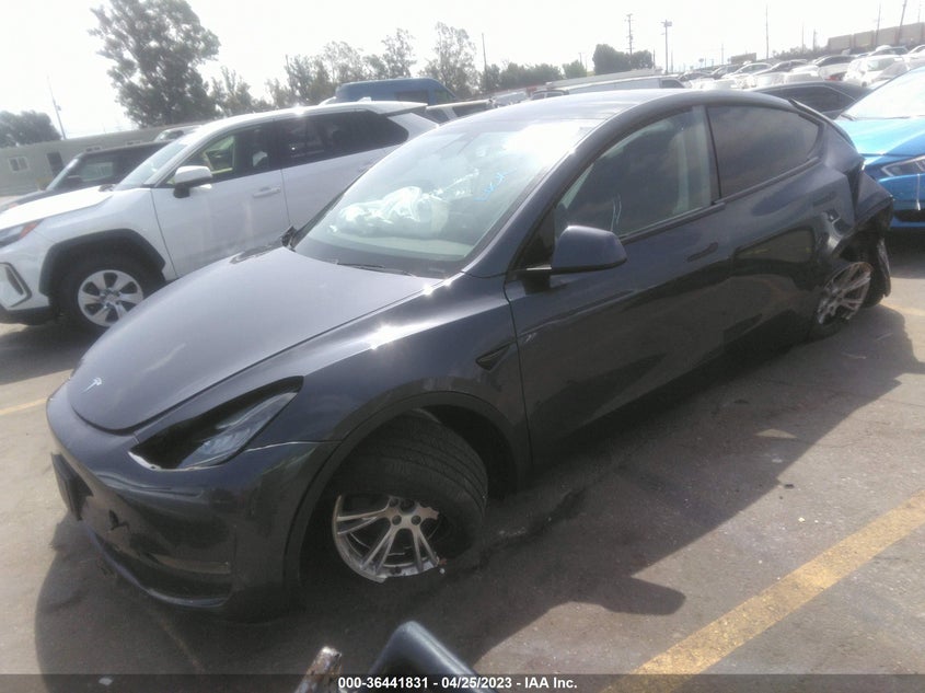 VIN 5YJYGDEE9MF071568 2021 TESLA MODEL Y LONG RANGE