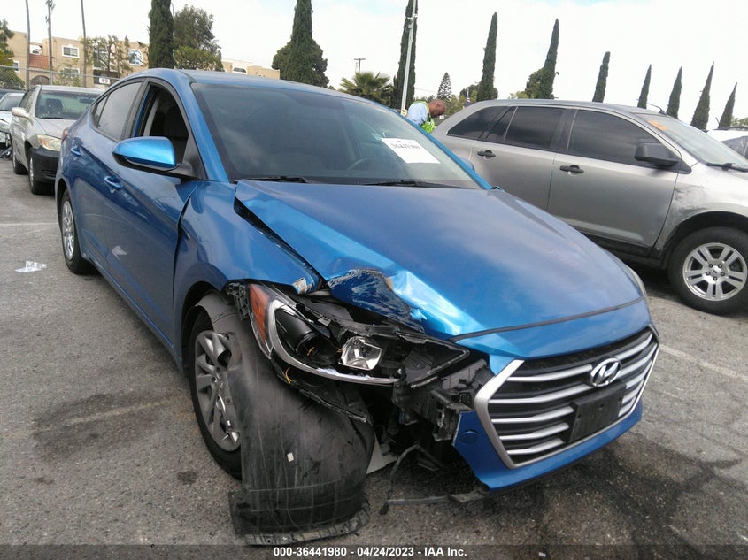 VIN KMHD74LFXHU111885 2017 HYUNDAI ELANTRA SE