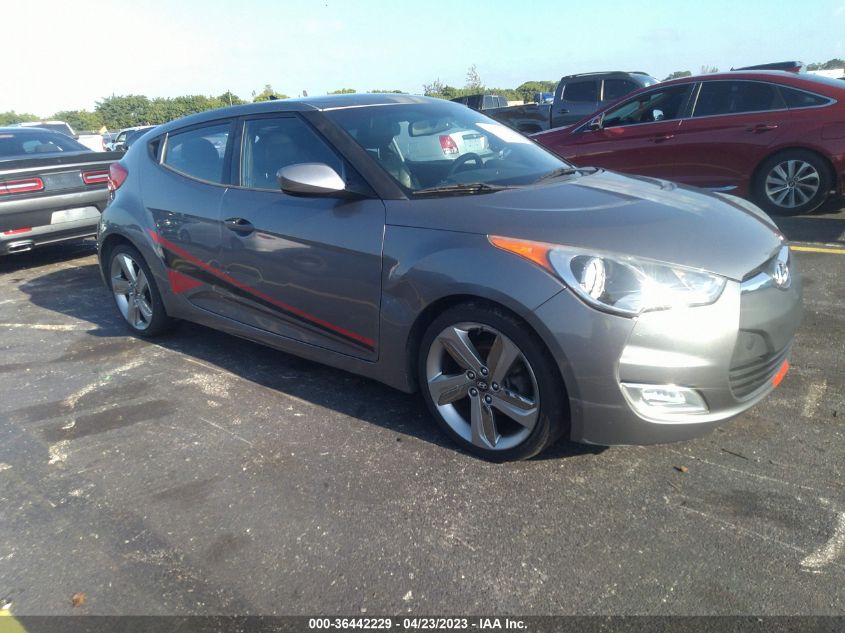 2013 HYUNDAI VELOSTER W/BLACK INT - KMHTC6ADXDU133397