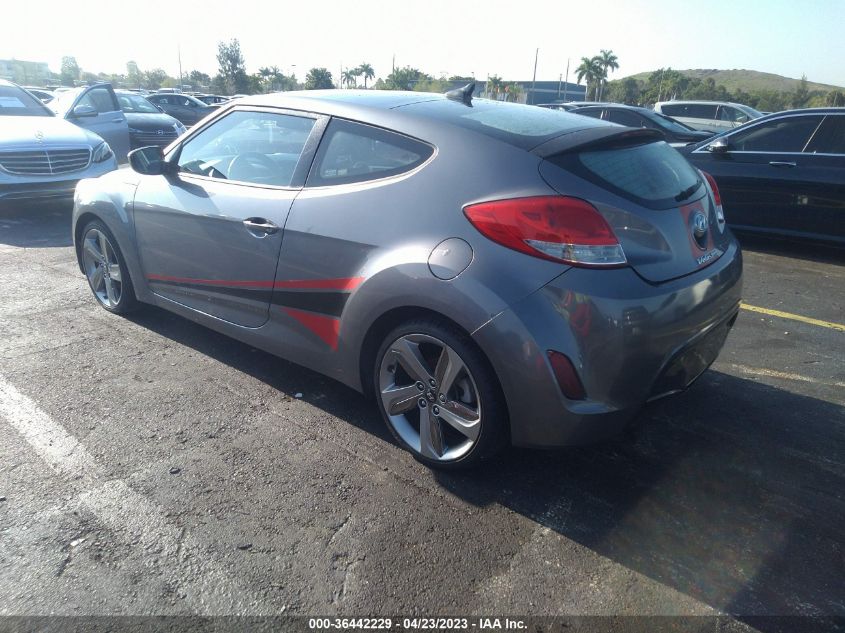 2013 HYUNDAI VELOSTER W/BLACK INT - KMHTC6ADXDU133397