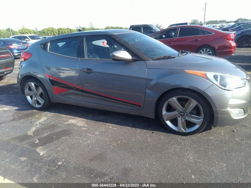 2013 HYUNDAI VELOSTER W/BLACK INT - KMHTC6ADXDU133397