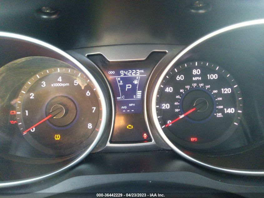 2013 HYUNDAI VELOSTER W/BLACK INT - KMHTC6ADXDU133397