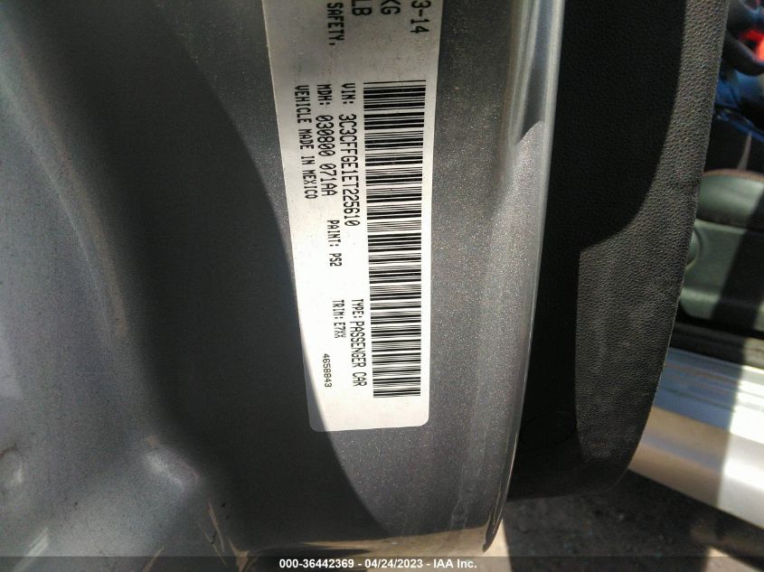 2014 FIAT 500E 3C3CFFGE1ET225610