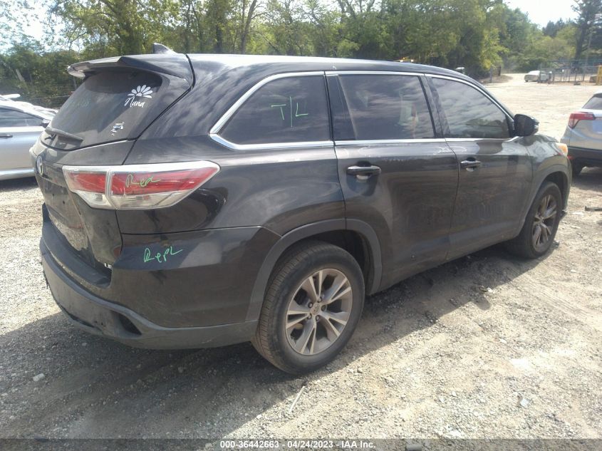 2014 TOYOTA HIGHLANDER LE - 5TDZKRFHXES022014