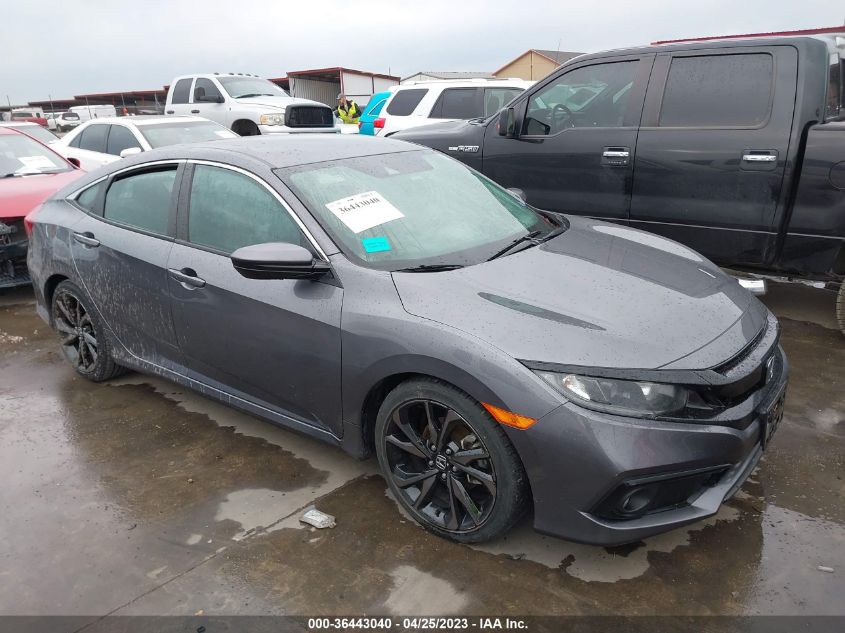 2019 HONDA CIVIC SEDAN SPORT - 19XFC2F8XKE048786
