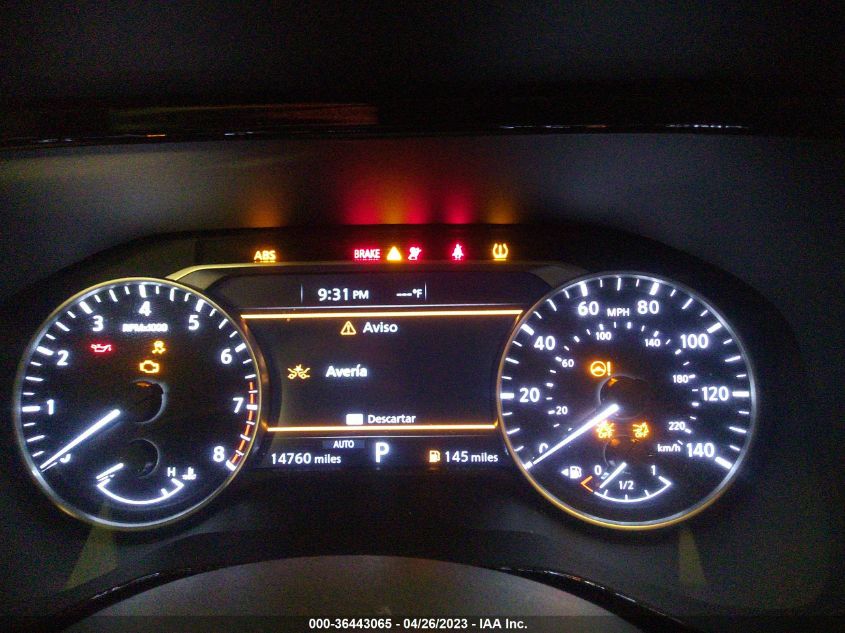 2022 NISSAN PATHFINDER SV - 5N1DR3BC5NC223183