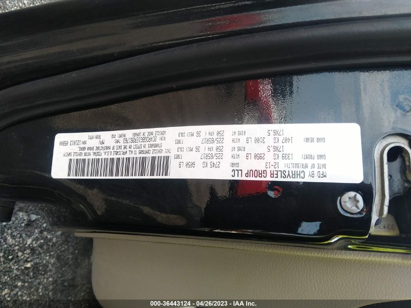 2014 DODGE GRAND CARAVAN SE - 2C4RDGBG1ER261763