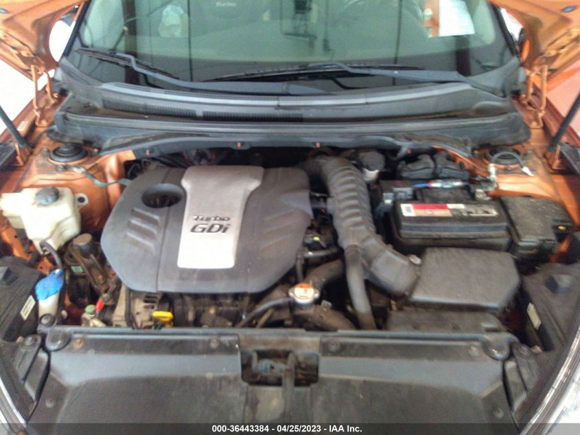 2013 HYUNDAI VELOSTER TURBO W/BLACK INT - KMHTC6AE9DU173379