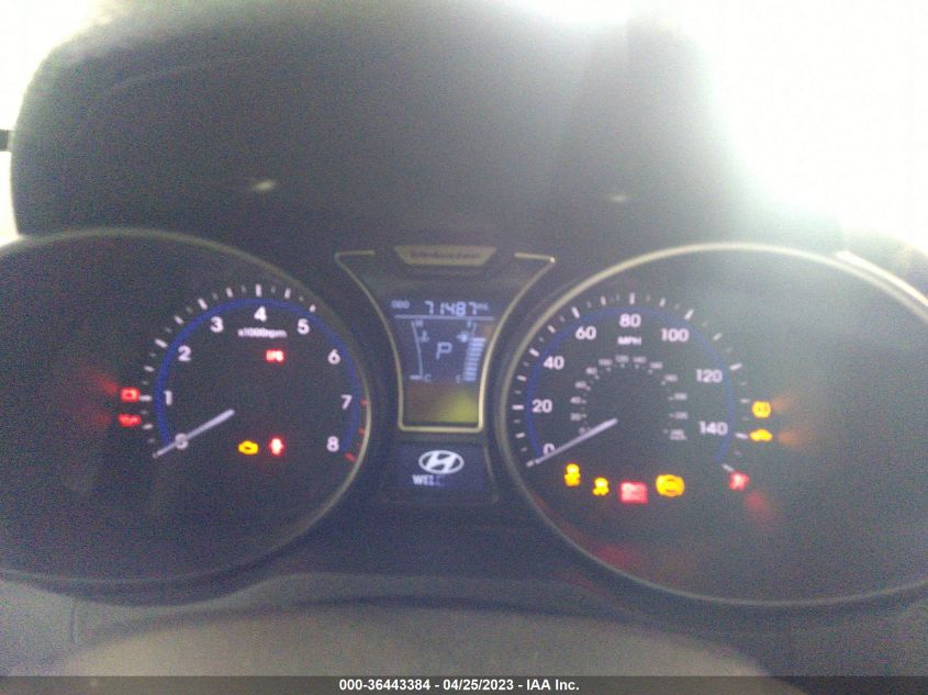 2013 HYUNDAI VELOSTER TURBO W/BLACK INT - KMHTC6AE9DU173379